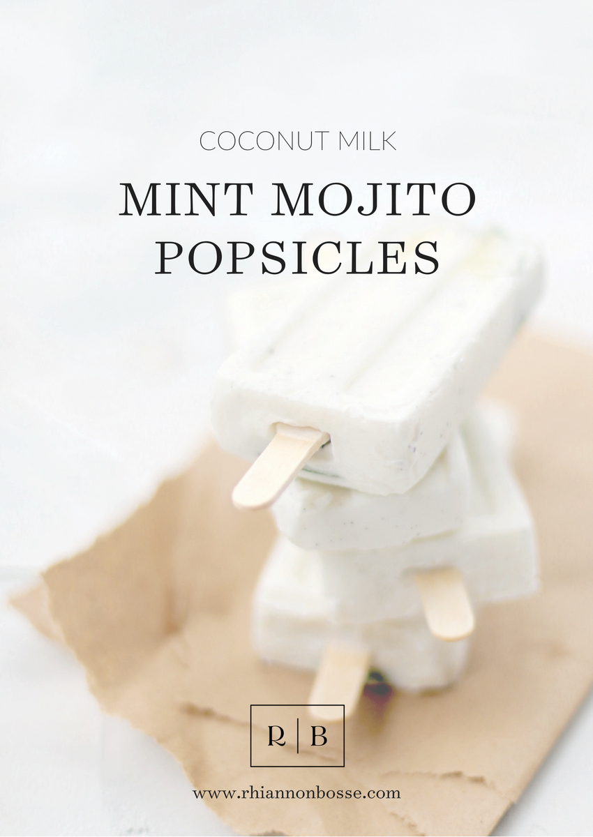 coconut milk mint mojito popsicles