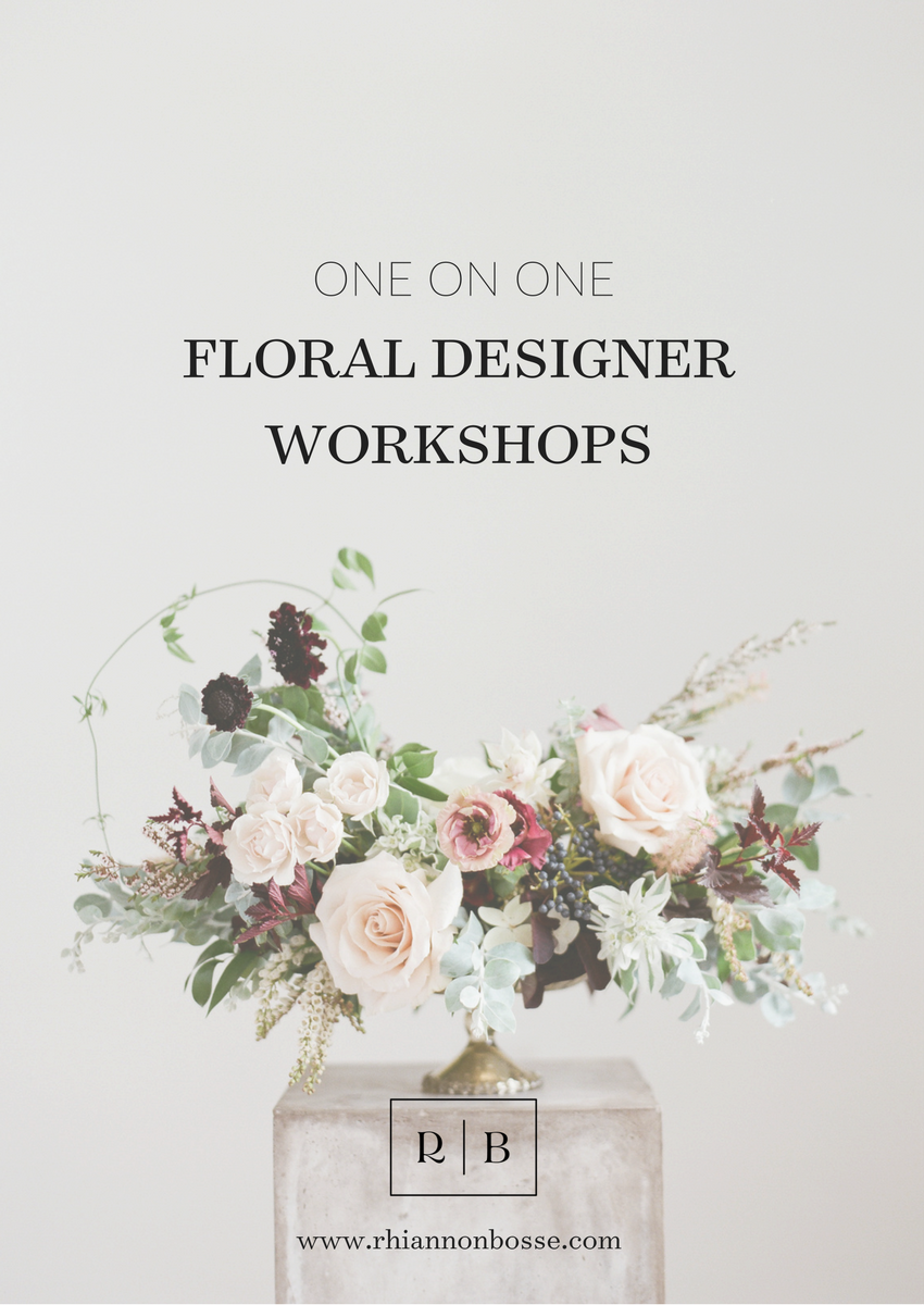 rhiannon bosse private workshop - wedding floral