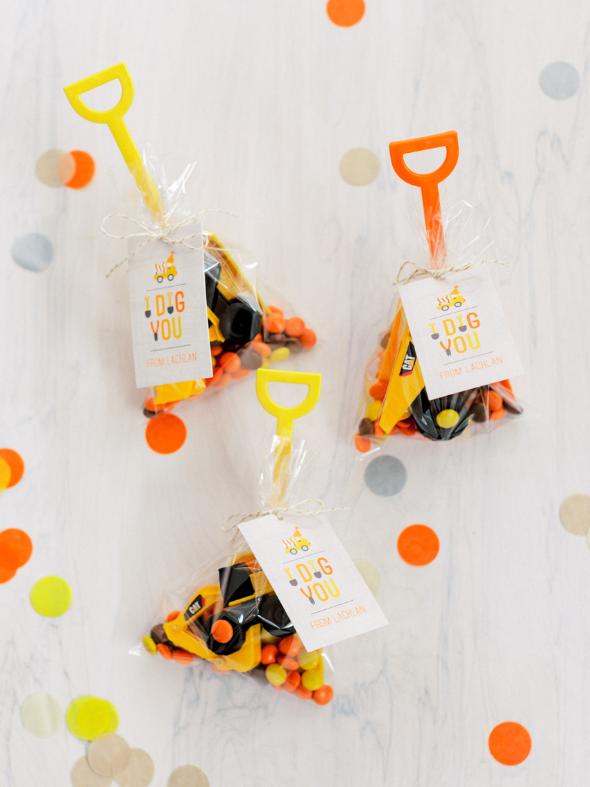 Yellow & Orange Construction 1st Birthday Kit